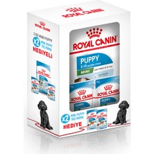 Royal Canin Mini Puppy 2 kg Küçük Irk Yavru Köpek Maması Av Eti ile 2 Adet 85 gr Yaş Mama Hediye