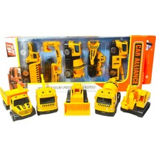 Toysturka 5’li Metal Inşaat Araçları Seti – Die Cast Mini Iş Makineleri