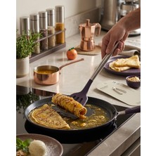 Palu Silikon Spatula Paslanmaz Çelik Saplı Isıya Dayanıklı Servis Spatulası