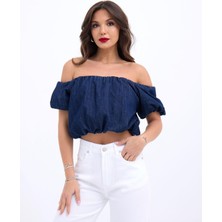 Dogutrend 7341 Crop-Mavi