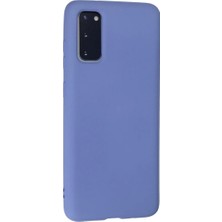 İlk El Grup  Samsung Galaxy S20 Kılıf Nano Içi Kadife Silikon - Lila