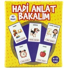 Duyu Market Hadi Anlat Bakalım Eğlenceli Kutu Oyunu 63 Kart ile 5-7 Yaş Çocuklar İçin Strateji Geliştirici