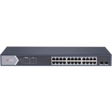 Hikvision DS-3E1526P-SI 26 Port Gbit 24 Port Poe 370W 1xgbit+1xsfp Uplink Yönetilebilir Switch