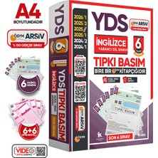 Karakutu Yayınları 2026 YDS İngilizce ÖSYM Tıpkı Basım Çıkmış Soru 6lı Deneme Paketi Video/PDF Çözümlü Türkiye Geneli