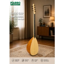 Piarro Profesyonel Uzun Sap 47 TekneDivan  El Oyması Kestane Ağacı Bağlama