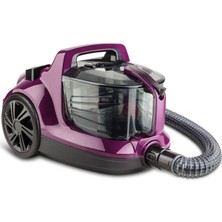Fakir Veyron Öko Violet Mor Toz Torbasız Süpürge 1.5L Kapasite ile Güçlü Emiş Teknolojisi Sunuyor