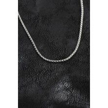 Vice Avm 316L Çelik Venetian Zincir Model Gümüş Renk Erkek Kolye TG-1395 350557