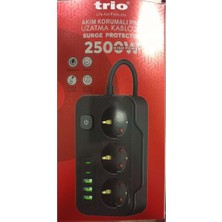 Trio 3439 3lü Akım Korumalı Priz