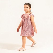 Blumi Kids Kız Çocuk Payetli Balon Etekli Elbise