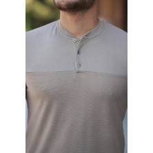 Dogutrend Erkek Hakim Yakalı Kısa Kollu Pamuklu T-Shirt