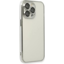 İlk El Grup  Iphone 14 Pro Max Kılıf  Lensli Silikon - Gümüş