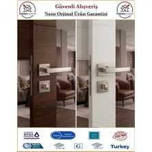 Çelebi Lama Rozetli İç Kapı Kolu - Parlak Nikel - Orjinal Ürün - Wc Banyo