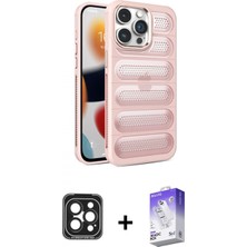 Pileli Store Pilelistore™ iPhone 15 Pro Max Kılıf Yadigar Doku Özel Seri - Siyah Bilvis 5in1 3D Magic Cam Ekran Koruyucu + Pvd Metal Kamera Lens - Sh