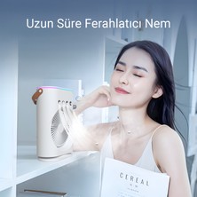 Cevval Taşınabilir Mini Klima Fanı Su Hazneli LED Işıklı USB Şarjlı Soğutucu Fan-18
