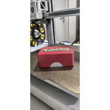 Print Zone Pokemon Temalı Oyun Kartı Deste Kutusu (Deck Box) - 100 Kart Kapasiteli Koleksiyonluk Saklama Kabı