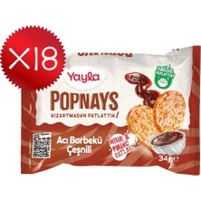 Yayla Popnays Acı Barbekü Çeşnili Mısır ve Pirinç Patlağı 34 G X18