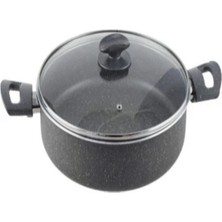 Mehtap 22 cm Granit Karnıyarık Tenceresi Gri