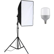 Cazip Shop Video Softbox Sabit Işık Seti 50X70 Sürekli Işık Hafif Tasarım ve Dayanıklı Malzeme