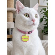 Spring Handmade Kişiye Özel Kedi ve Köpek Künyesi – Isim Ve Telefon Yazılır.