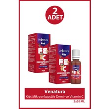 Venatura Kids Mikroenkapsüle Demir ve Vitamin C 20 ml 2 Adet