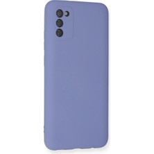 İlk El Grup  Samsung Galaxy A03S Kılıf Nano Içi Kadife Silikon - Lila