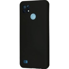 İlk El Grup  Realme C21 Kılıf Nano Içi Kadife Silikon - Siyah