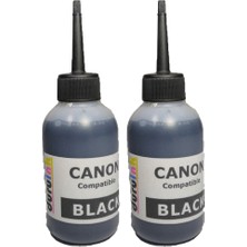 Duruink Canon E404 E414 E464 E474 E484 Kartuş Mürekkep Dolum Seti Pg 46 2x100 ml Siyah