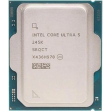Intel Ultra 5 245K 26MB 14çekirdekli O/b VGA 1851P 125W Kutusuz+Fansız