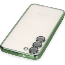 İlk El Grup  Samsung Galaxy S24 Kılıf  Lensli Silikon - Yeşil