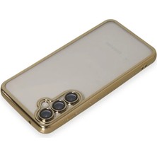 İlk El Grup  Samsung Galaxy S23 Fe Kılıf  Lensli Silikon - Gold