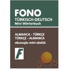 Fono Yayınları Fono Almanca / Türkçe - Türkçe / Almanca Mini Sözlük Ciltsiz Normal Boy 565 Sayfa