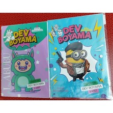 Ada Çanta Kırtasiye 2 Adet Dev Karakter Figürlü Boyama Kitabı (90CMX64CM)- BP26024