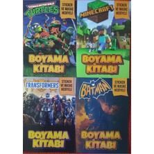 Ada Çanta Kırtasiye 4 Adet Stickerli Karakter Figürlü Boyama Kitabı ZA022