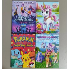 Ada Çanta Kırtasiye 4 Adet Stickerli Boyama Kitabı YG98801