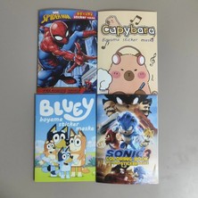 Ada Çanta Kırtasiye 4 Adet Stickerli Karakter Figürlü Boyama Kitabı AD838307