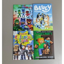 Ada Çanta Kırtasiye 4 Adet Stickerli Karakter Figürlü Boyama Kitabı AD511810