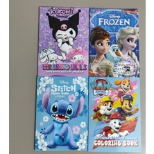 Ada Çanta Kırtasiye 4 Adet Stickerli Karakter Figürlü Boyama Kitabı AD67035
