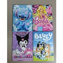 Ada Çanta Kırtasiye 4 Adet Stickerli Karakter Figürlü Boyama Kitabı AD555986