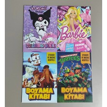 Ada Çanta Kırtasiye 4 Adet Stickerli Karakter Figürlü Boyama Kitabı AD67049