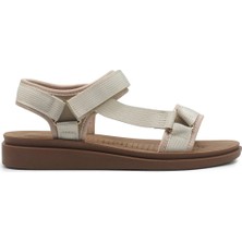 Polaris 166924.Z Bej Kadın Comfort Sandalet