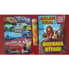 Ada Çanta Kırtasiye 2 Adet Stickerli Boyama Kitabı ve 12 Li Tüp Kuru Boya Kalemi OO89566
