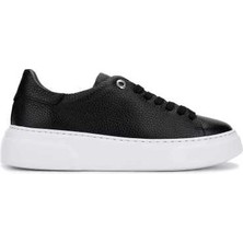 Tamer Tanca Kadın Hakiki Deri Siyah Floter Sneakers & Spor Ayakkabı 1145 Z-2501 Bn Ayk Y26 Sıyah Fltr