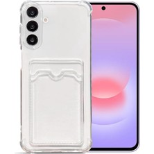 Kzy Samsung Galaxy A37 5g Kapak Kamera Korumalı Kartlıklı Darbe Emici Özellikli Şeffaf Silikon Kılıf