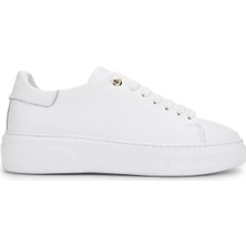 Tamer Tanca Kadın Hakiki Deri Beyaz Sneakers & Spor Ayakkabı 1145 Z-2501 Bn Ayk Y26 Beyaz Fltr