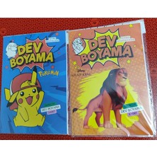 Ada Çanta Kırtasiye 2 Adet Dev Karakter Figürlü Boyama Kitabı (90CMX64CM)- LB985688