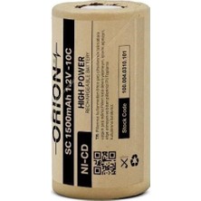 Orion Sc 1.2V 1500MAH 10C Ni-Cd Pil - Hp