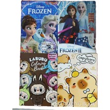 Ada Çanta Kırtasiye 4 Adet Stickerli Karakter Figürlü Boyama Kitabı AD200824