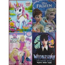 Ada Çanta Kırtasiye 4 Adet Stickerli Boyama Kitabı TM599989898