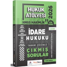 Dizgi Kitabevi Dizgi Kitap 2026 Hukuk Atölyesi Hakimlik Hmgs Hukuk Mesleklerine Giriş Sınavı Idare Hukuku Tamamı Çözümlü Çıkmış Sorular Ilker Eroğlu 2. Baskı
