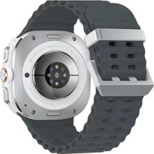 Armüz Watch 7 Ultra KR417 Rug Silikon Kordon - Koyu Gri